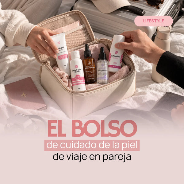 El bolso de cuidado de la piel de viaje en pareja: qué pueden llevar juntos y qué debería ser personal