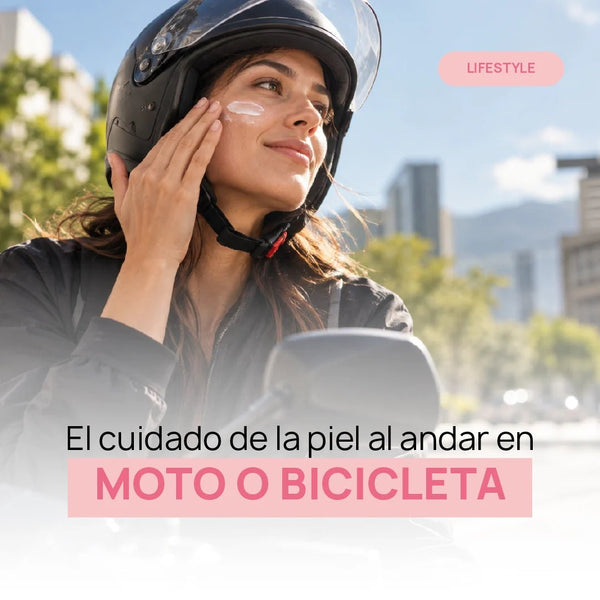 El cuidado de la piel al andar en moto o bicicleta: más allá del protector solar
