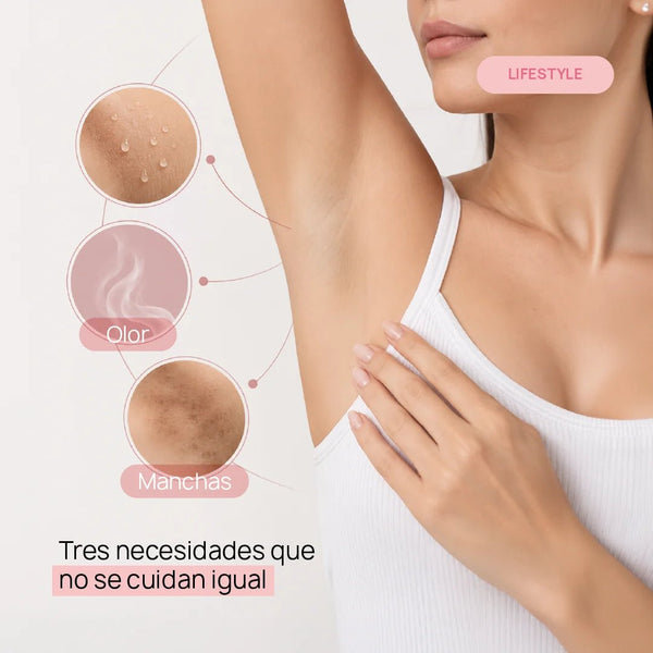 Sudor, olor y manchas en las axilas: tres necesidades que no se cuidan igual